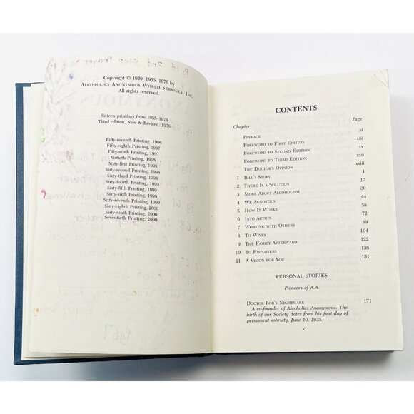 Lot 3 ALCOHOLICS ANONYMOUS Books 3rd Ed 1977 HC; Courage to Change; 2020 Mini Ed - Picture 8 of 10